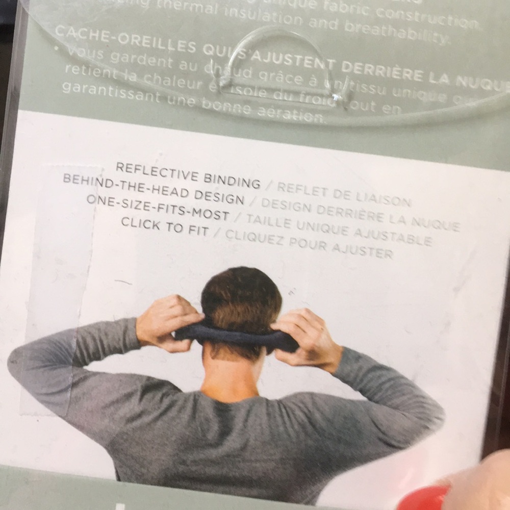 180 Degrees Behins the head ear warmers, unisex